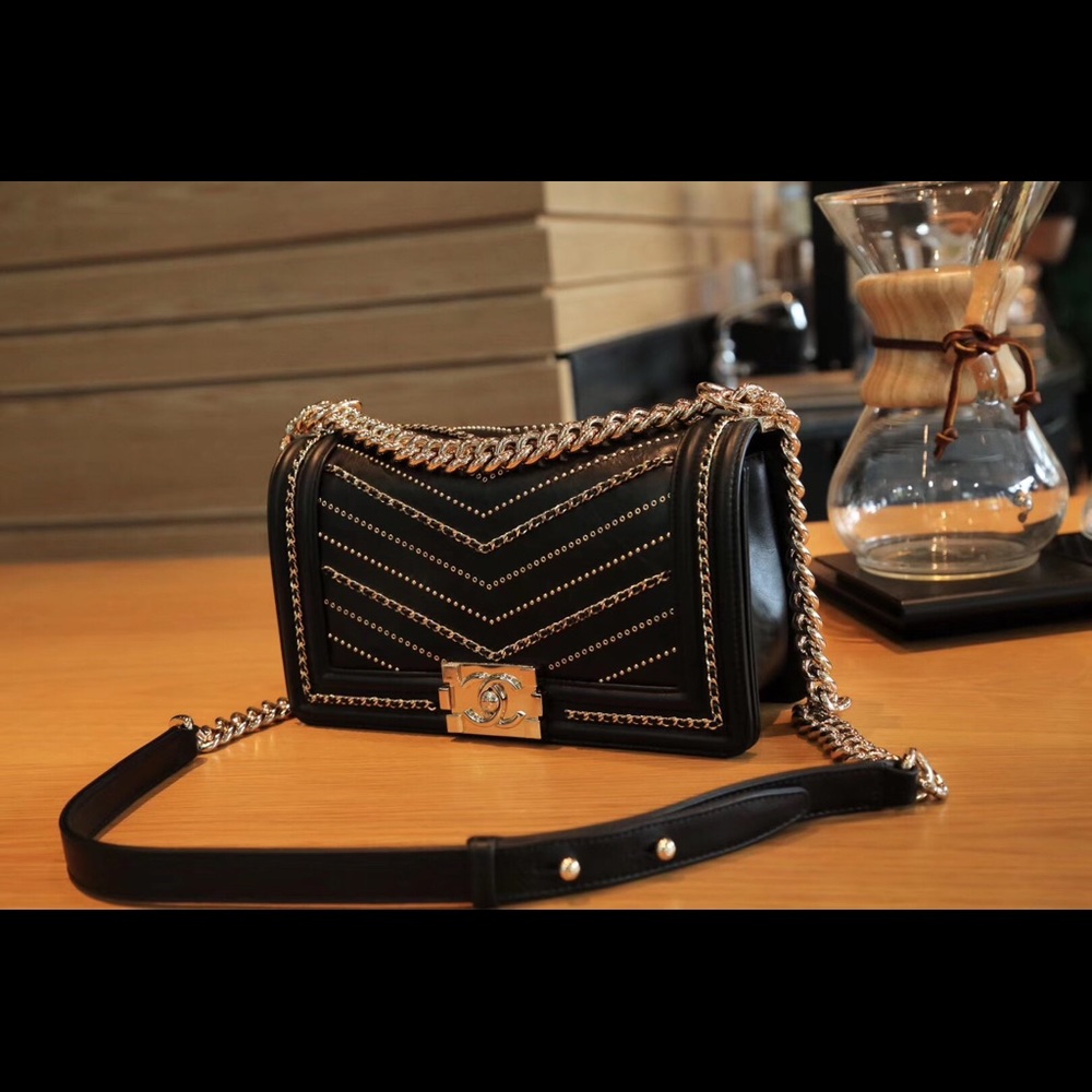 chanel LeBoy black gold